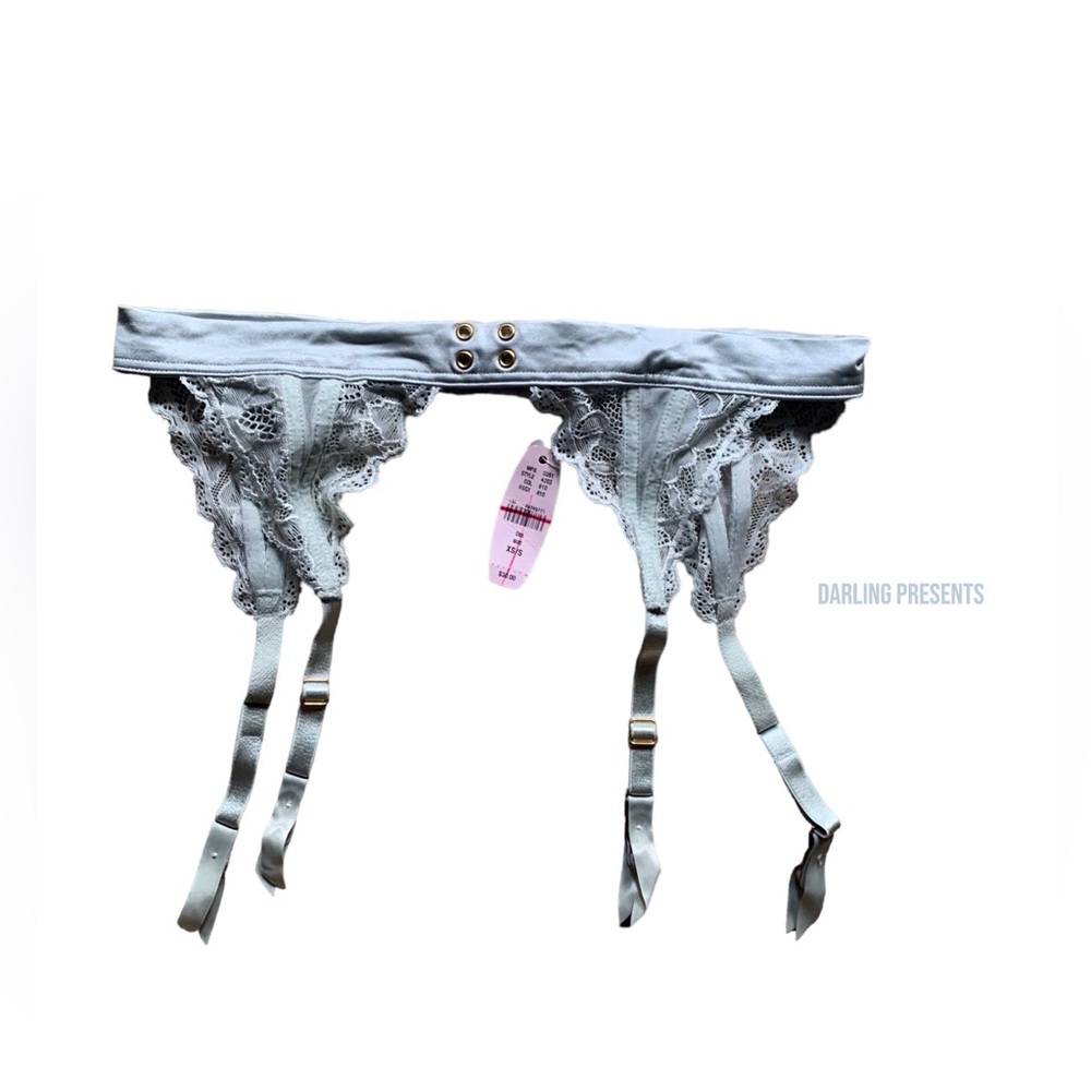 Victoria’s Secret Lace & Satin Garter Belt Women Color Pale Green Size XS/S